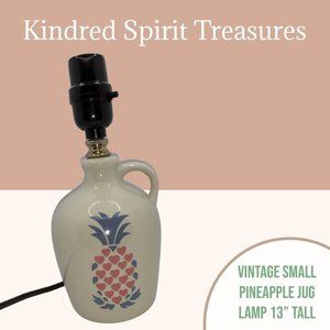 Vintage Pineapple Heart Jug Lamp